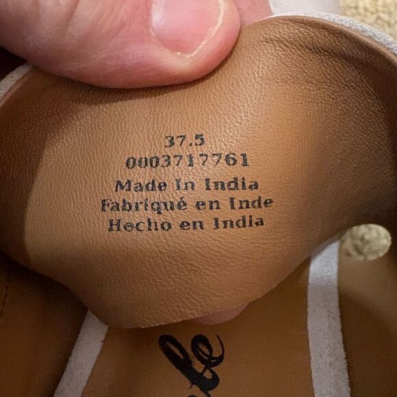 Free People Love is Everywhere leather platform block heel sandals size 37.5 cre - Picture 4 of 15